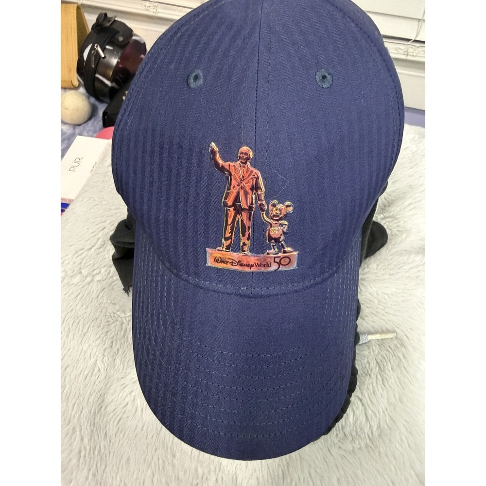 Nike Golf Legacy91 Dri-Fit Disney Parks Walt Disney World 50th Hat Blue Cap